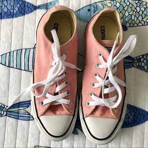 CONVERSE pink/salmon colored shoes